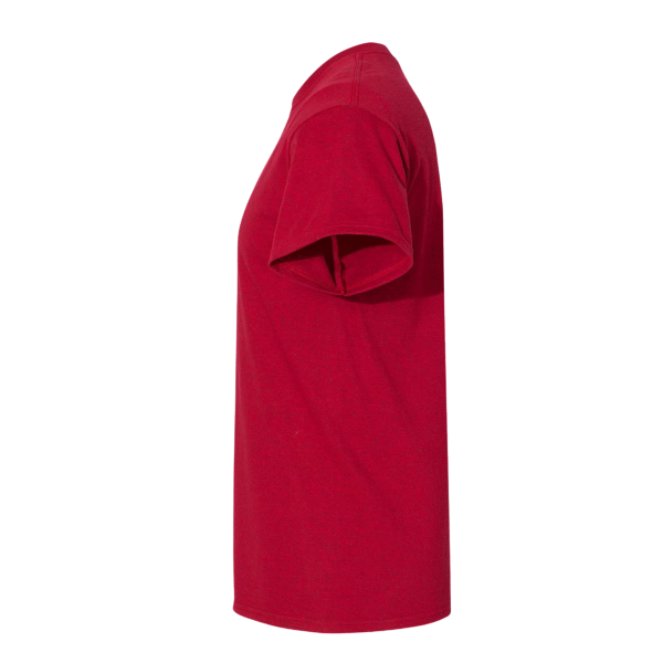 Gildan Heavy Cotton™ T-Shirt, Antique Cherry Red, Left Sleeve view