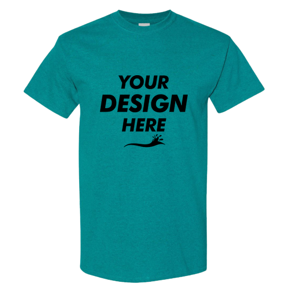 Gildan Heavy Cotton™ T-Shirt, Antique Jade Dome, Front view, Mockup