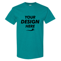 Gildan Heavy Cotton™ T-Shirt, Antique Jade Dome, Front view, Mockup