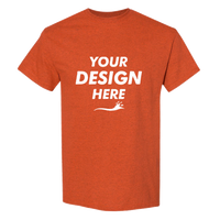 Gildan Heavy Cotton™ T-Shirt, Antique Orange, Front view, Mockup