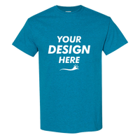 Gildan Heavy Cotton™ T-Shirt, Antique Sapphire, Front view, Mockup
