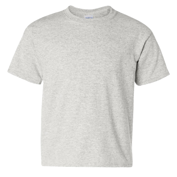 Gildan Heavy Cotton™ Youth T-Shirt, Ash, Front view