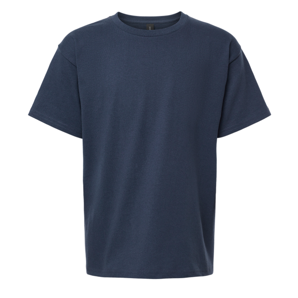 Gildan Heavy Cotton™ Youth T-Shirt, Blue Dusk, Front view