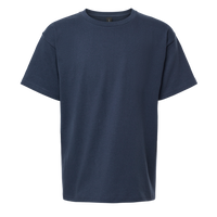 Gildan Heavy Cotton™ Youth T-Shirt, Blue Dusk, Front view