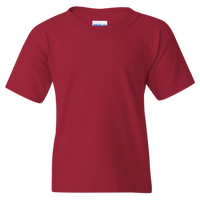 Gildan Heavy Cotton™ Youth T-Shirt, Cardinal, Front view