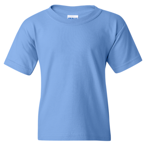Gildan Heavy Cotton™ Youth T-Shirt, Carolina Blue, Front view