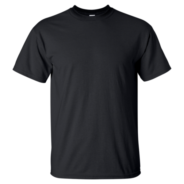 Gildan Men's Tall Ultra Cotton® T-Shirt, Black, Front view