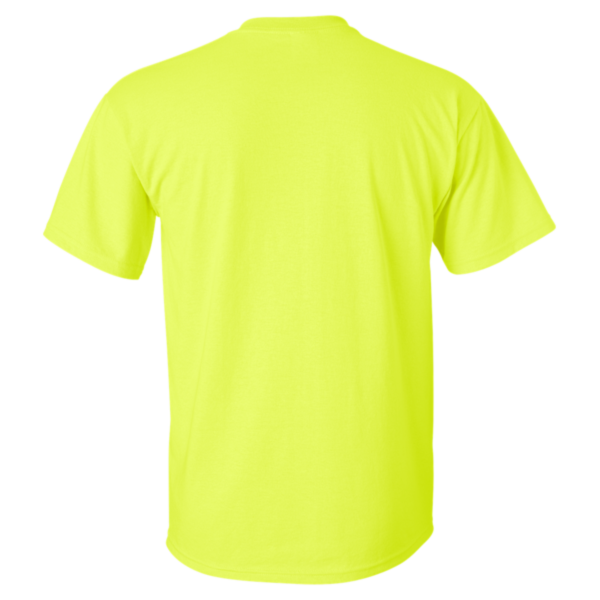 Gildan Men's Tall Ultra Cotton® T-Shirt, Safety Green, Back view