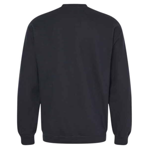 Gildan Softstyle® Midweight Crewneck Sweatshirt, Black, Back view