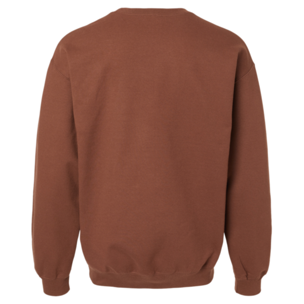 Gildan Softstyle® Midweight Crewneck Sweatshirt, Cocoa, Back view