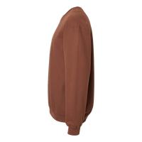 Gildan Softstyle® Midweight Crewneck Sweatshirt, Cocoa, Left Sleeve view