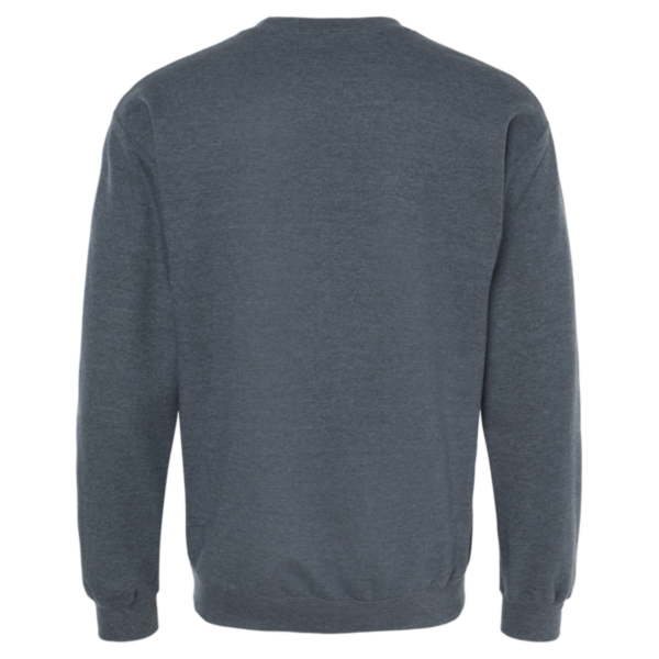 Gildan Softstyle® Midweight Crewneck Sweatshirt, Dark Heather, Back view