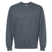 Gildan Softstyle® Midweight Crewneck Sweatshirt, Dark Heather, Front view