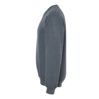 Gildan Softstyle® Midweight Crewneck Sweatshirt, Dark Heather, Left Sleeve view