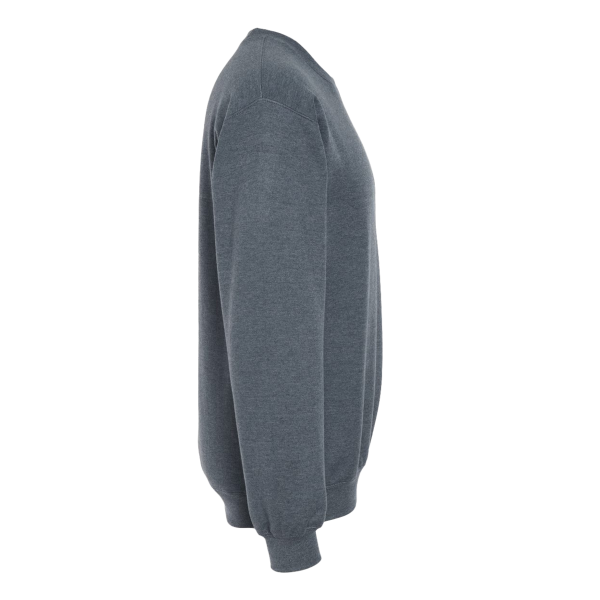 Gildan Softstyle® Midweight Crewneck Sweatshirt, Dark Heather, Right Sleeve view