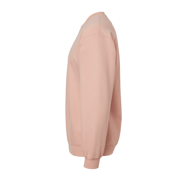 Gildan Softstyle® Midweight Crewneck Sweatshirt, Dusty Rose, Left Sleeve view