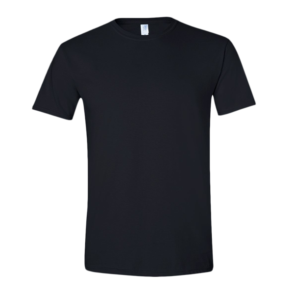 Gildan Softstyle® T-Shirt, Black, Front view