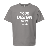Gildan Softstyle® Youth T-Shirt-R, Graphite Heather, Front view, Mockup