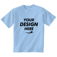 Gildan Toddler Heavy Cotton™ T-Shirt, Light Blue, Front view, Mockup