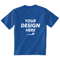 Gildan Toddler Heavy Cotton™ T-Shirt, Royal, Front view, Mockup