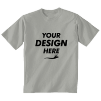 Gildan Toddler Heavy Cotton™ T-Shirt, Sport Grey, Front view, Mockup