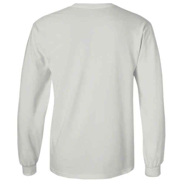 Gildan Ultra Cotton® Long Sleeve T-Shirt, Ash, Back view