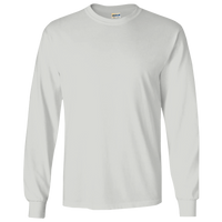 Gildan Ultra Cotton® Long Sleeve T-Shirt, Ash, Front view