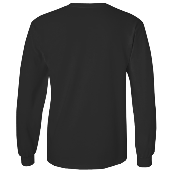 Gildan Ultra Cotton® Long Sleeve T-Shirt, Black, Back view