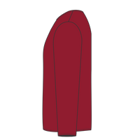 Gildan Ultra Cotton® Long Sleeve T-Shirt, Cardinal Red, Left Sleeve view