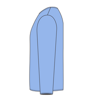 Gildan Ultra Cotton® Long Sleeve T-Shirt, Carolina Blue, Left Sleeve view