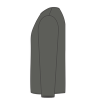 Gildan Ultra Cotton® Long Sleeve T-Shirt, Charcoal, Left Sleeve view