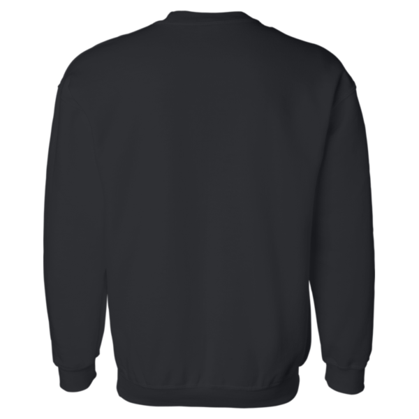 Gildan Unisex DryBlend® Crewneck Sweatshirt, Black, Back view