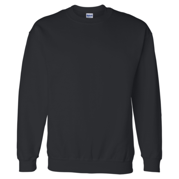 Gildan Unisex DryBlend® Crewneck Sweatshirt, Black, Front view