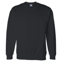 Gildan Unisex DryBlend® Crewneck Sweatshirt, Black, Front view