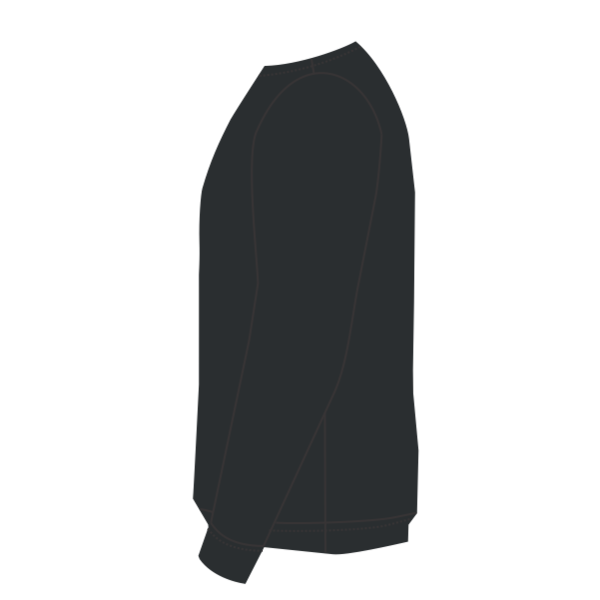 Gildan Unisex DryBlend® Crewneck Sweatshirt, Black, Left Sleeve view