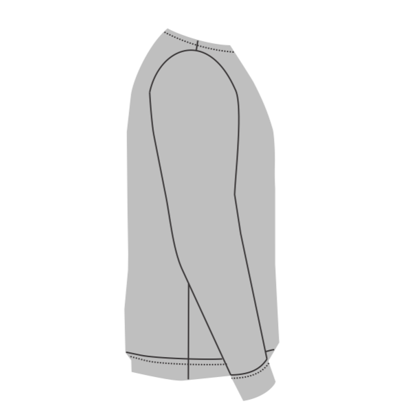 Gildan Unisex DryBlend® Crewneck Sweatshirt, Sport Grey, Right Sleeve view