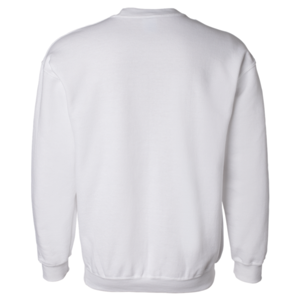 Gildan Unisex DryBlend® Crewneck Sweatshirt, White, Back view