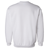Gildan Unisex DryBlend® Crewneck Sweatshirt, White, Back view