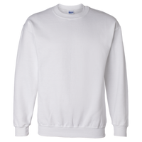 Gildan Unisex DryBlend® Crewneck Sweatshirt, White, Front view