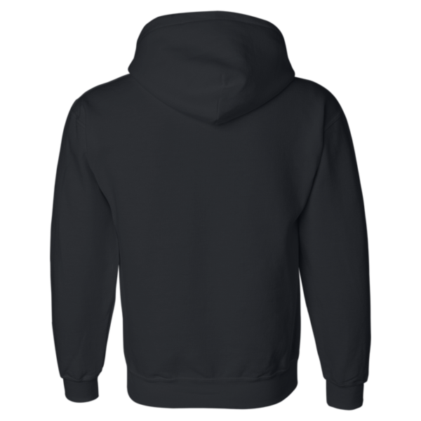Gildan Unisex DryBlend® Hooded Sweatshirt, Black, Back view