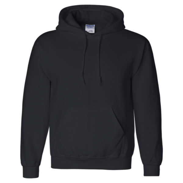 Gildan Unisex DryBlend® Hooded Sweatshirt, Black, Front view