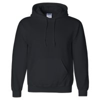 Gildan Unisex DryBlend® Hooded Sweatshirt, Black, Front view