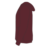 Gildan Unisex DryBlend® Hooded Sweatshirt, Maroon, Left Sleeve (Long) view