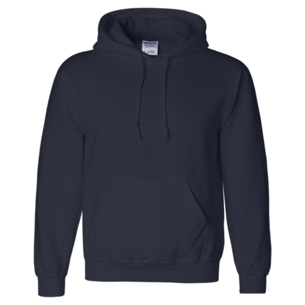 Gildan Unisex DryBlend® Hooded Sweatshirt, Navy, Front view