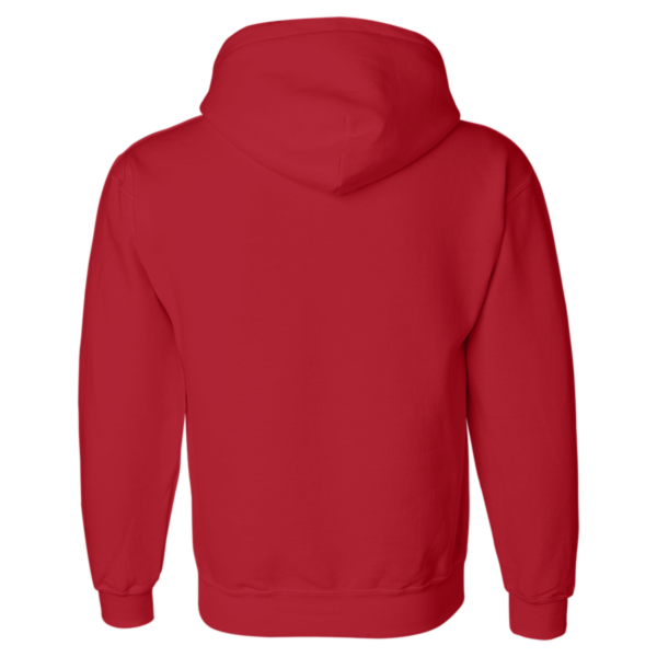Gildan Unisex DryBlend® Hooded Sweatshirt, Red, Back view