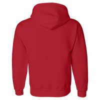 Gildan Unisex DryBlend® Hooded Sweatshirt, Red, Back view