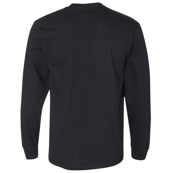 Gildan Unisex Hammer™ Long Sleeve T-Shirt, Black, Back view