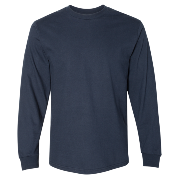 Gildan Unisex Hammer™ Long Sleeve T-Shirt, Dark Navy, Front view