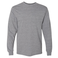 Gildan Unisex Hammer™ Long Sleeve T-Shirt, Graphite Heather, Front view