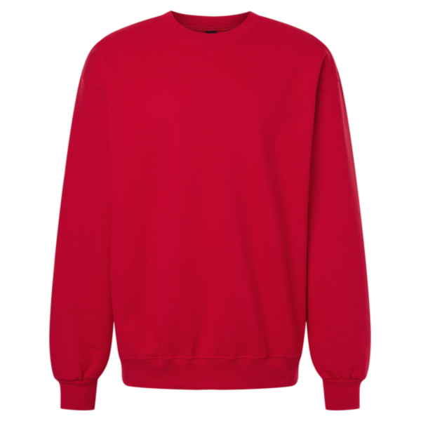 Gildan Unisex Hammer™ Maxweight Crewneck Sweatshirt, Cherry Red, Front view